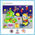 New design DIY Christmas EVA puzzle sticker toys for kids